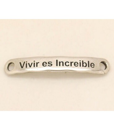 PULSERA FRASE - Vivir es increible