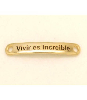 PULSERA FRASE - Vivir es increible