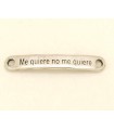 PULSERA FRASE - me quiere no me quiere