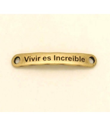 PULSERA FRASE - Vivir es increible