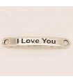 PULSERA FRASE - I LOVE YOU