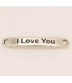 PULSERA FRASE - I LOVE YOU