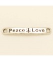 PULSERA FRASE - PEACE AND LOVE