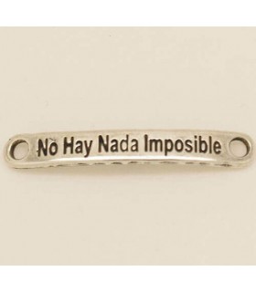 PULSERA FRASE - NO HAY NADA IMPOSIBLE