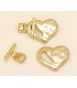 CIERRE CORAZON ORO PASE 8X2MM
