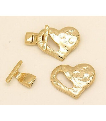 CIERRE CORAZON ORO PASE 8X2MM