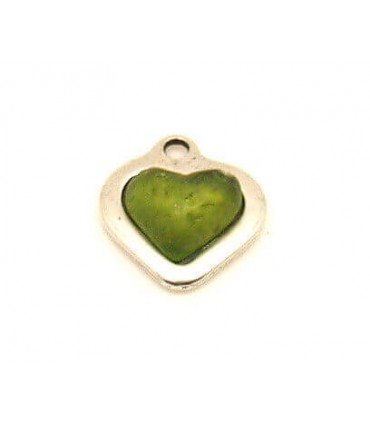 CORAZON 17 MM VERDE MATE