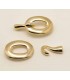 CIERRE CALIFORNIA LISO ORO 10X2MM