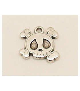 COLGANTE CALAVERA CON HUESITOS