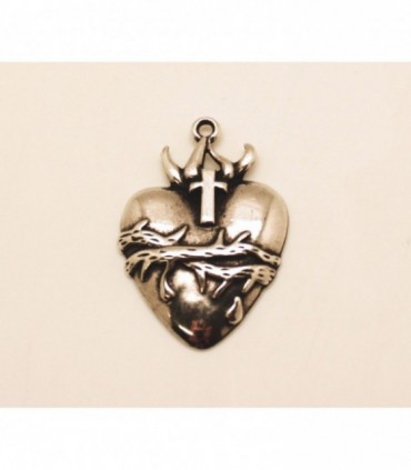 COLGANTE CORAZON CON ESPINAS