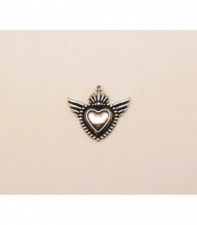 COLGANTE CORAZON CON ALAS