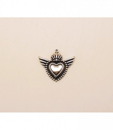 COLGANTE CORAZON CON ALAS